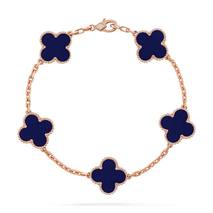 [Luna Brilliance]CLOVER ROSE GOLD BRACELET COLLECTION,5 MOTIFS