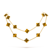 [Luna Brilliance]CLOVER 20 MOTIFS TIGER EYE ROSE GOLD