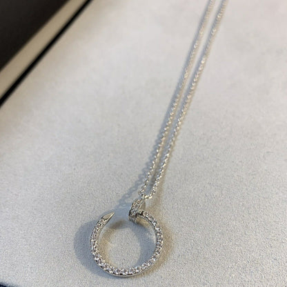 [Luna Brilliance]JUSTE NECKLACE SILVER DIAMONDS