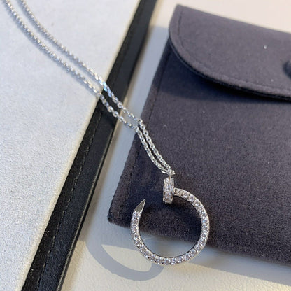 [Luna Brilliance]JUSTE NECKLACE SILVER DIAMONDS