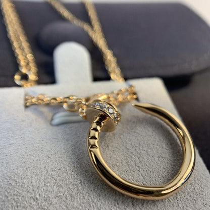 [Luna Brilliance]JUSTE NECKLACE PINK GOLD DIAMONDS