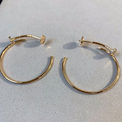 [Luna Brilliance]JUSTE EARRINGS GOLD DIAMONDS 1.8MM