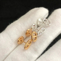 [Luna Brilliance]CHAINE SMALL EARRINGS GOLD AND SILVER