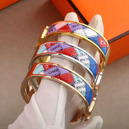 [Luna Brilliance]H BRACELET DOTTED BORDER 12MM