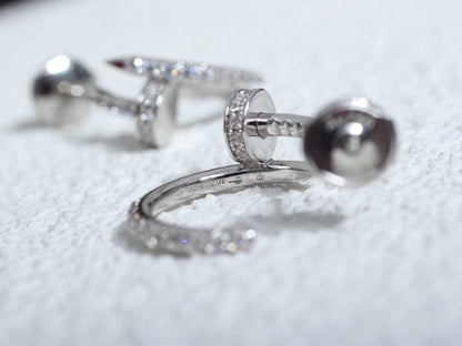 [Luna Brilliance]JUSTE EARRINGS 12.75MM SILVER DIAMOND