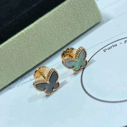 [Luna Brilliance]BUTTERFLY DARK MOP  EARRINGS