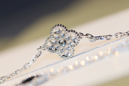 [Luna Brilliance]CLOVER 20 MOTIFS ONYX DIAMOND SILVER