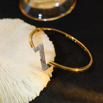 [Luna Brilliance]VOLTE UPSITE DOWN GOLD DIAMOND BRACELET