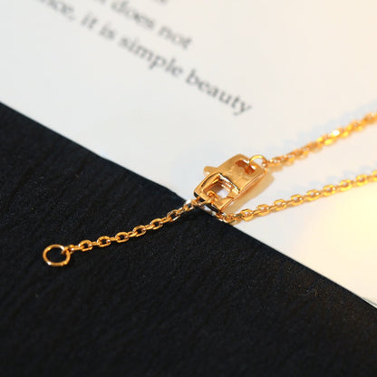 [Luna Brilliance]STAR AND SUN DIAMOND PINK GOLD NECKLACE