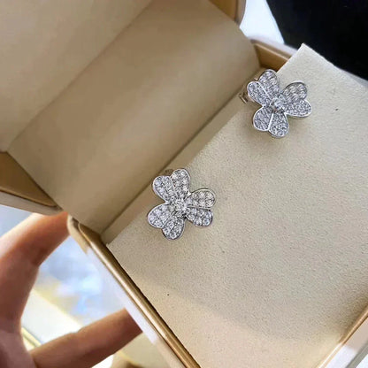 [Luna Brilliance]CLOVER COMOS DIAMOND EARRINGS SILVER