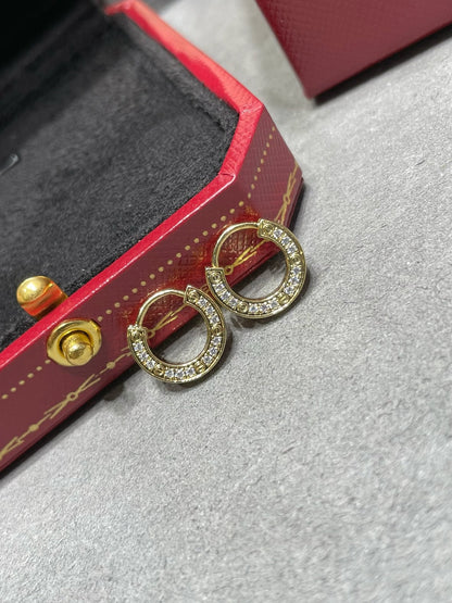 [Luna Brilliance]LOVE DIAMOND EARRINGS