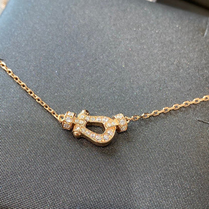 [Luna Brilliance]FORCE 10 DIAMOND PINK GOLD NECKLACE MINI MODEL