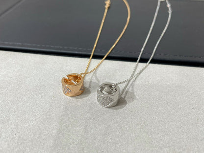 [Luna Brilliance]LIENS EVIDENCE DIAMOND PAVED NECKLACE