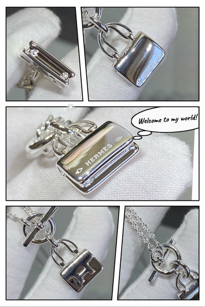[Luna Brilliance]CONSTANCE PEDANT SILVER NECKLACE
