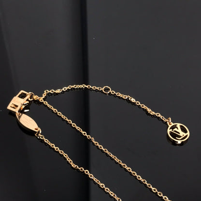 [Luna Brilliance]COLOR BLOSSOM PINK MOP SUN GOLD NECKLACE