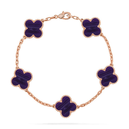 [Luna Brilliance]CLOVER ROSE GOLD BRACELET COLLECTION,5 MOTIFS