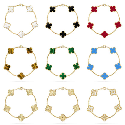 [Luna Brilliance]CLOVER GOLD BRACELET COLLECTION,5 MOTIFS