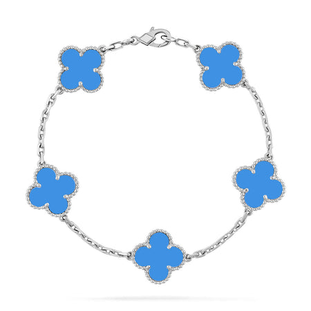 [Luna Brilliance]CLOVER SILVER BRACELET COLLECTION,5 MOTIFS