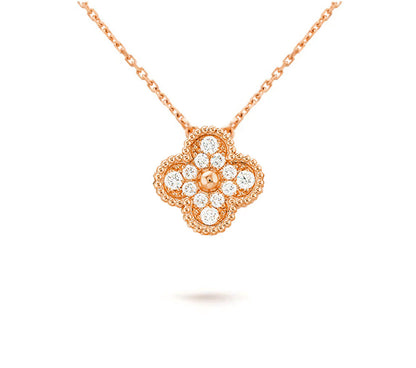 [Luna Brilliance]CLOVER 15MM SINGLE FLOWER NECKLACE COLLECTION