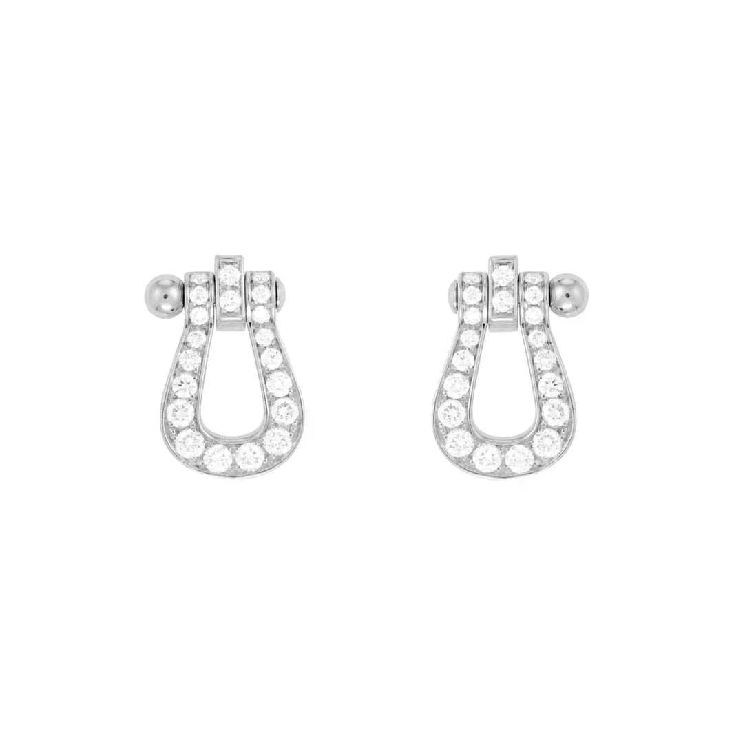 [Luna Brilliance]FORCE 10 FULL DIAMOND STUD EARRINGS MINI MODEL