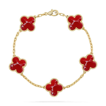 [Luna Brilliance]CLOVER GOLD BRACELET COLLECTION,5 MOTIFS