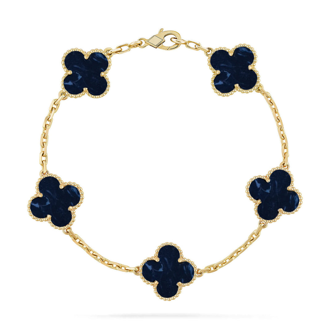 [Luna Brilliance]CLOVER 5 MOTIF PIETERSITE BRACELET COLLECTION