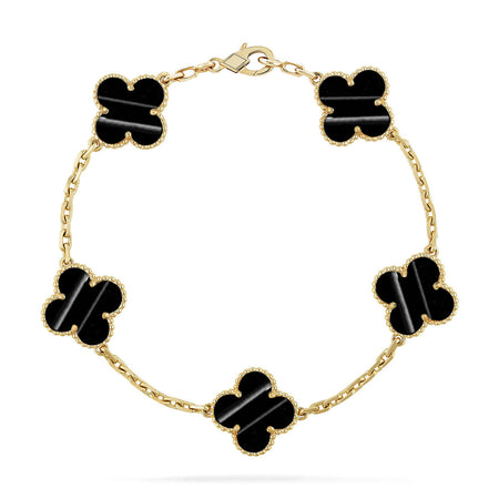 [Luna Brilliance]CLOVER 5 MOTIF PULSAR STONE BRACELET COLLECTION