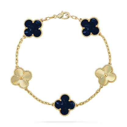 [Luna Brilliance]CLOVER 5 MOTIF PIETERSITE BRACELET COLLECTION