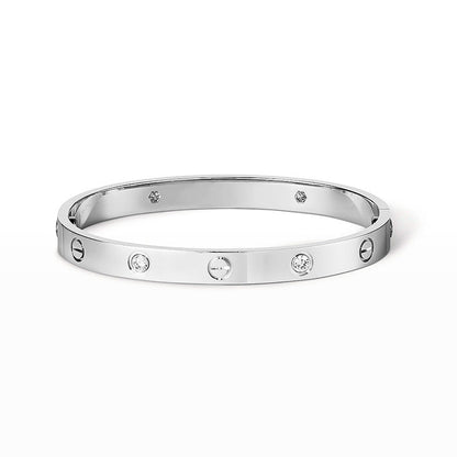 [Luna Brilliance]LOVE BRACELET 6.1MM 4 DIAMONDS