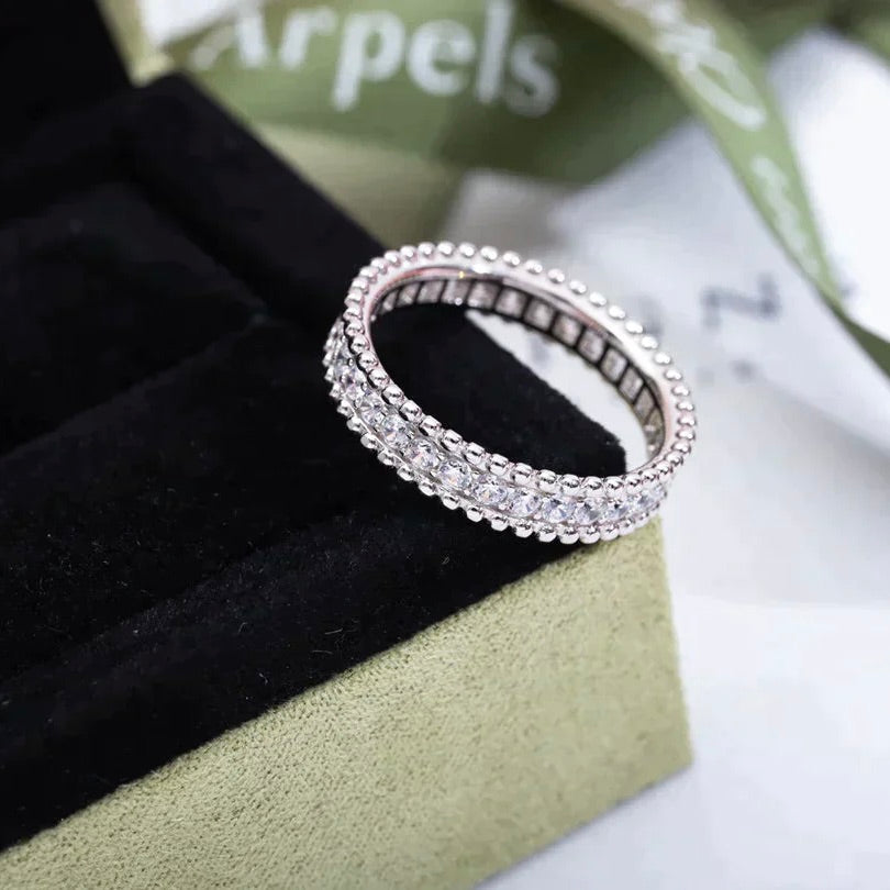 [Luna Brilliance]PERLEE DIAMOND SILVER RING