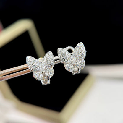 [Luna Brilliance]BUTTERFLY ALL DIAMOND EARRINGS