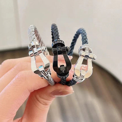 [Luna Brilliance]FORCE LARGE HORSESHOE NO DIAMOND BRACELET GOLD