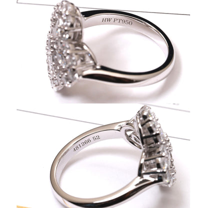 [Luna Brilliance]LOOP RING FULL MOTIF DIAMOND 16MM SILVE