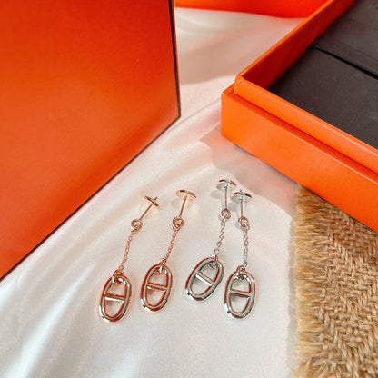 [Luna Brilliance]CHAINE TASSEL EARRINGS