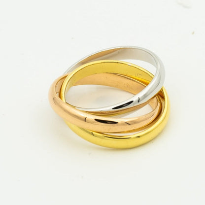[Luna Brilliance]TRINITY RING GOLD PINK GOLD SILVER