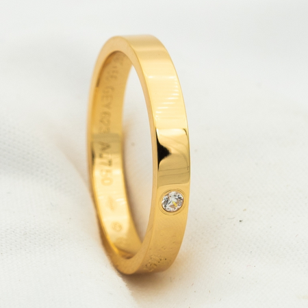 [Luna Brilliance]LOVE RING 4MM 1 DIAMOND