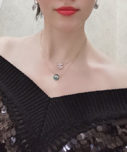 [Luna Brilliance]JEUX DE ROSE GOLD DIAMOND NECKLACE