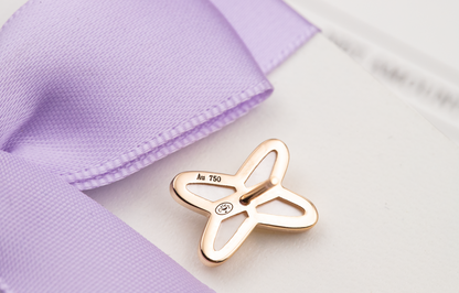 [Luna Brilliance]JEUX DE WHITE MOP PINK GOLD DIAMOND EARRINGS