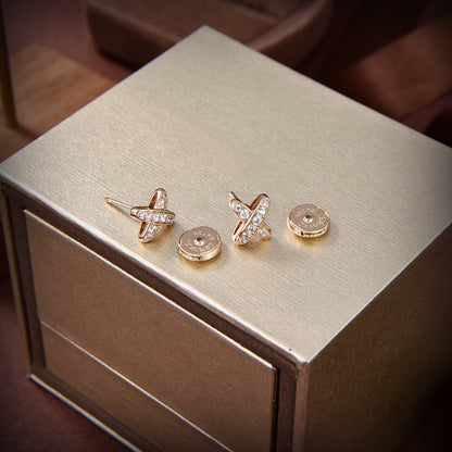 [Luna Brilliance]JEUX DE GOLD DIAMOND EARRINGS