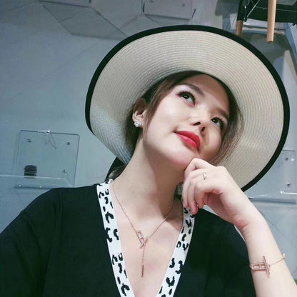 [Luna Brilliance]HM NECKLACE PLATINUM ROSE GOLD DIAMOND