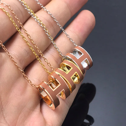 [Luna Brilliance]H NECKLACE BROWN