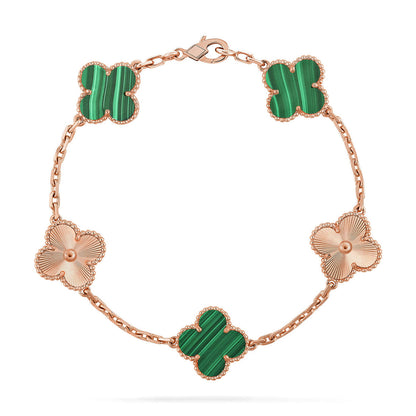 [Luna Brilliance]CLOVER LASER ROSE GOLD BRACELET COLLECTION,5 MOTIFS