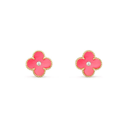 [Luna Brilliance]CLOVER  15MM DIAMOND EARRINGS COLLECTION