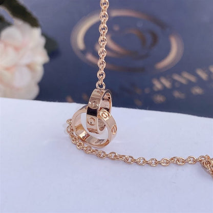 [Luna Brilliance]LOVE BRACELET DOUBLE RING