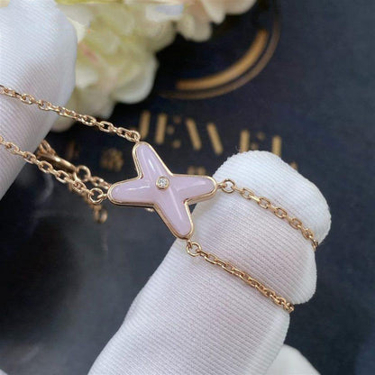 [Luna Brilliance]JEUX BRACELET PINK MOP PINK GOLD 1 DIAMOND
