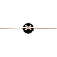 [Luna Brilliance]JEUX DE BRACELET ONYX PINK GOLD DIAMOND