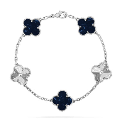 [Luna Brilliance]CLOVER LASER SILVER BRACELET COLLECTION,5 MOTIFS