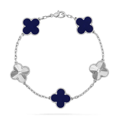 [Luna Brilliance]CLOVER LASER SILVER BRACELET COLLECTION,5 MOTIFS