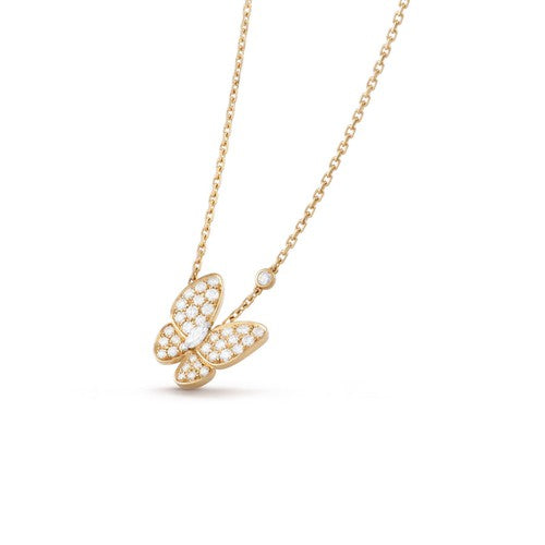 [Luna Brilliance]BUTTERFLY DIAMOND NECKLACE