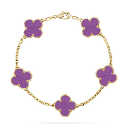[Luna Brilliance]CLOVER GOLD BRACELET COLLECTION,5 MOTIFS
